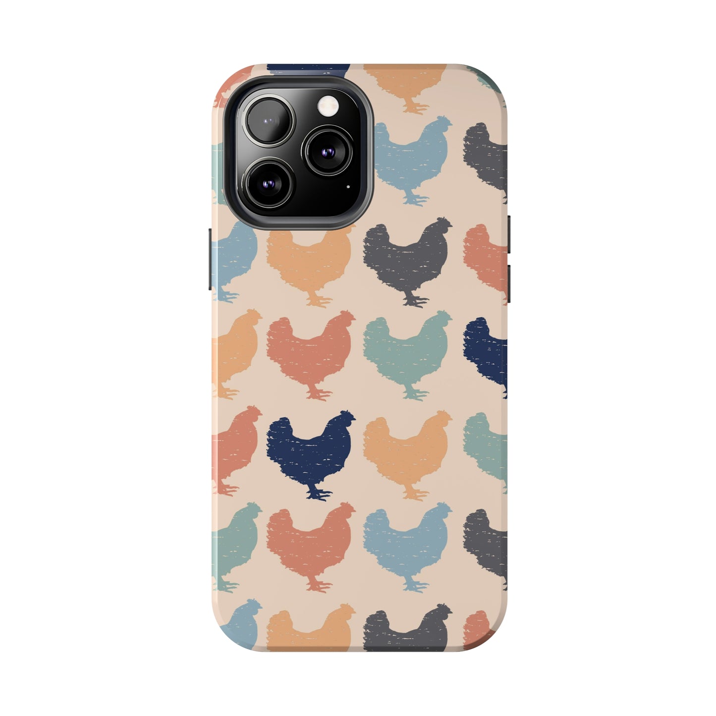 Colorful Chicken Iphone Tough Phone Cases