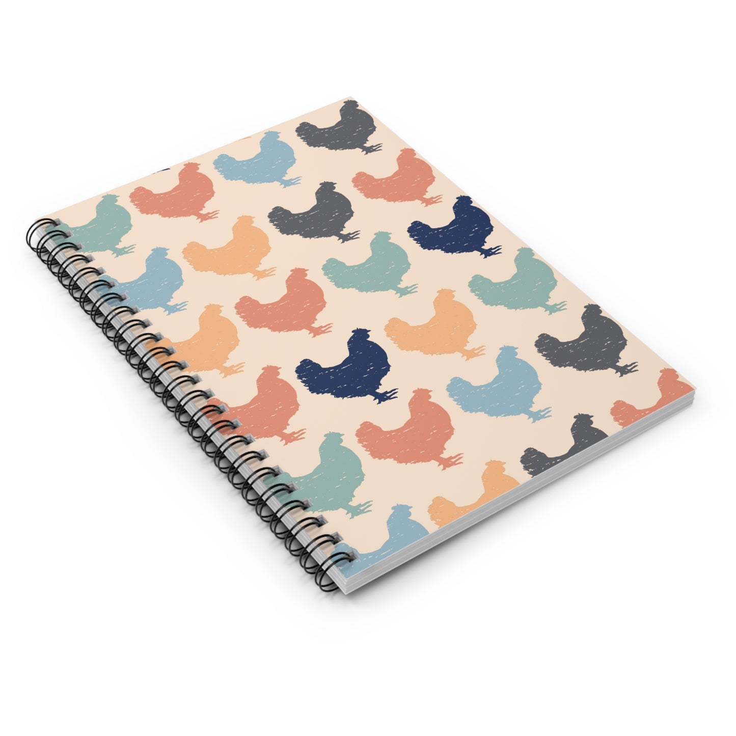 Colorful chicken Spiral Notebook - Ruled Line