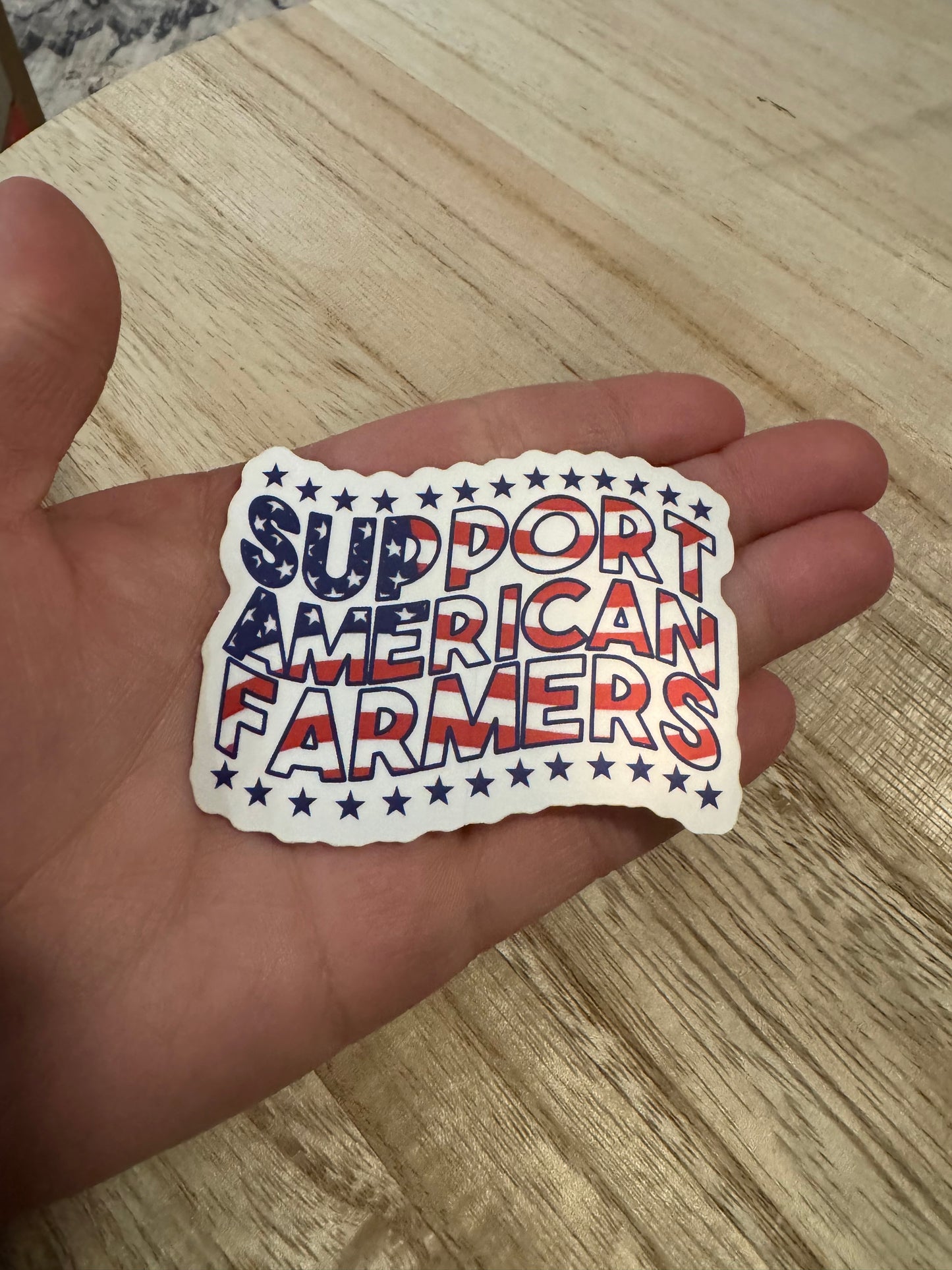 Support American Farmers Stickers