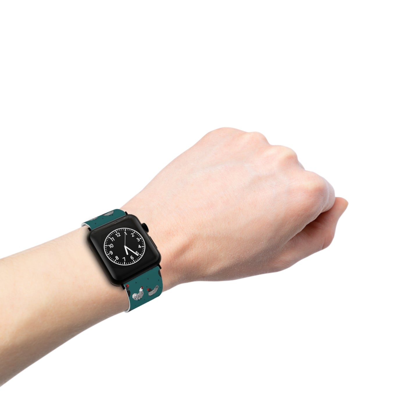 Teal Chicken Watch Band for Apple Watch