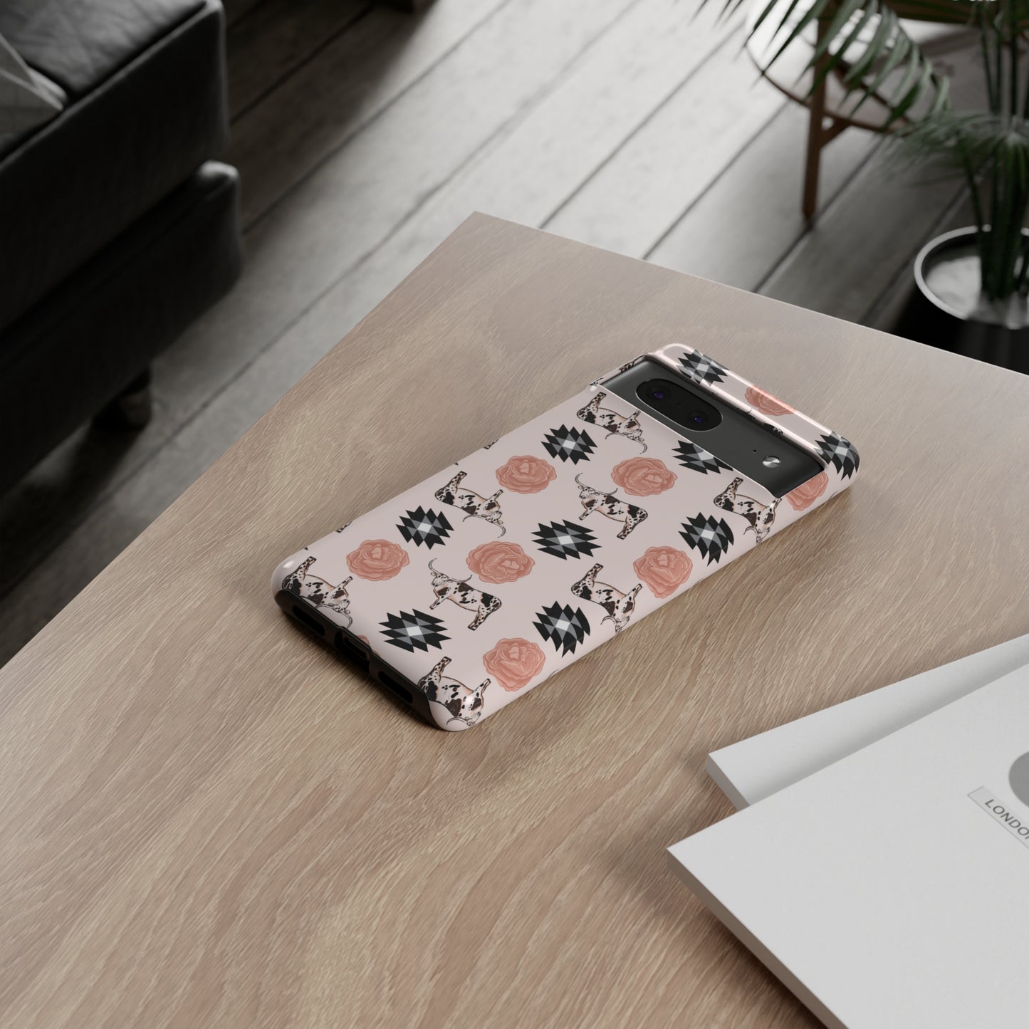Pink Floral Tough Cases- Samsung and Google Pixel