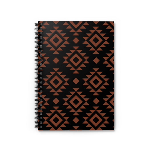 Spiral Notebook - Ruled Line| Aztec print| western| notebook|