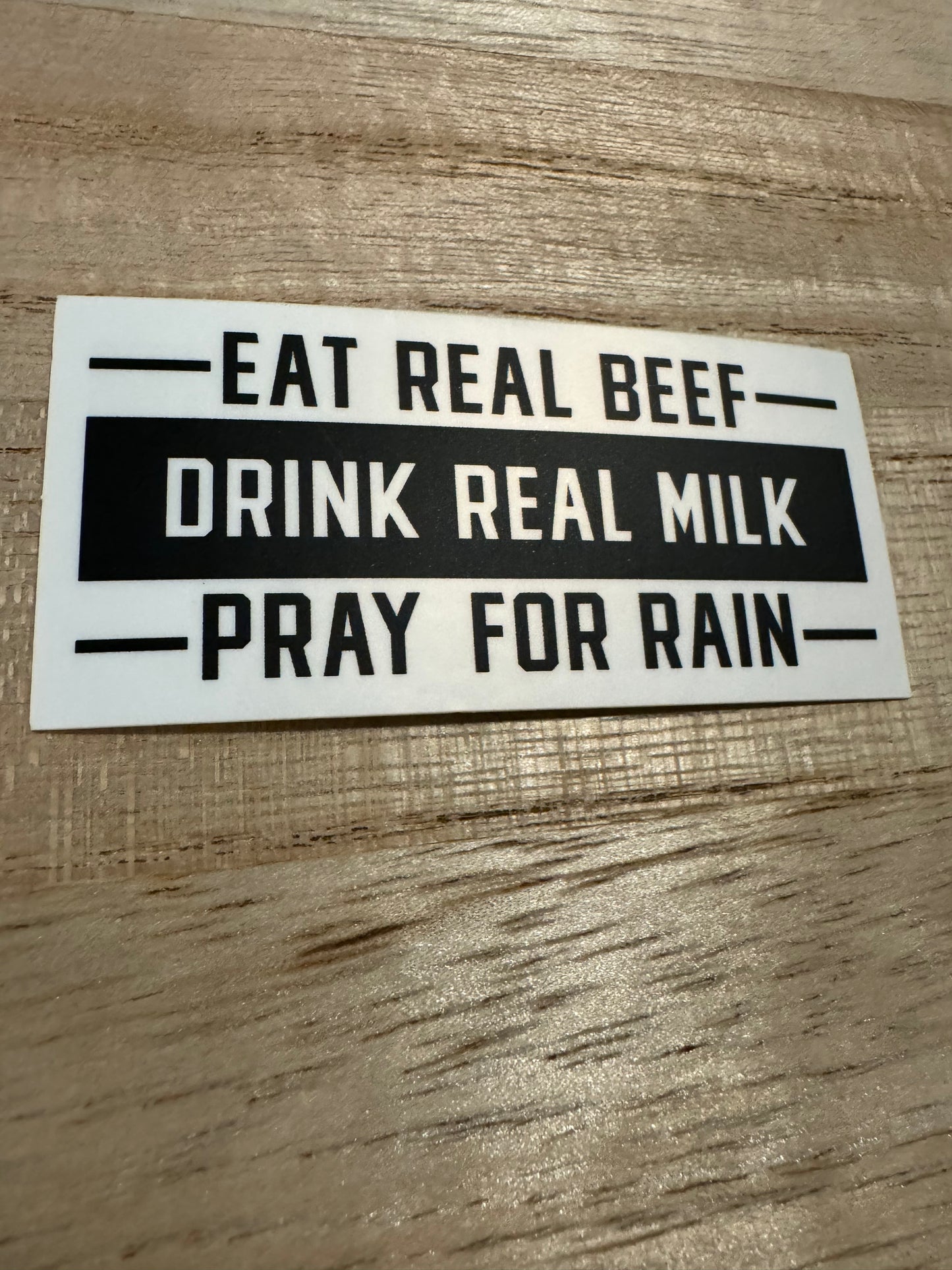 Eat Beef, Drink Milk Sticker