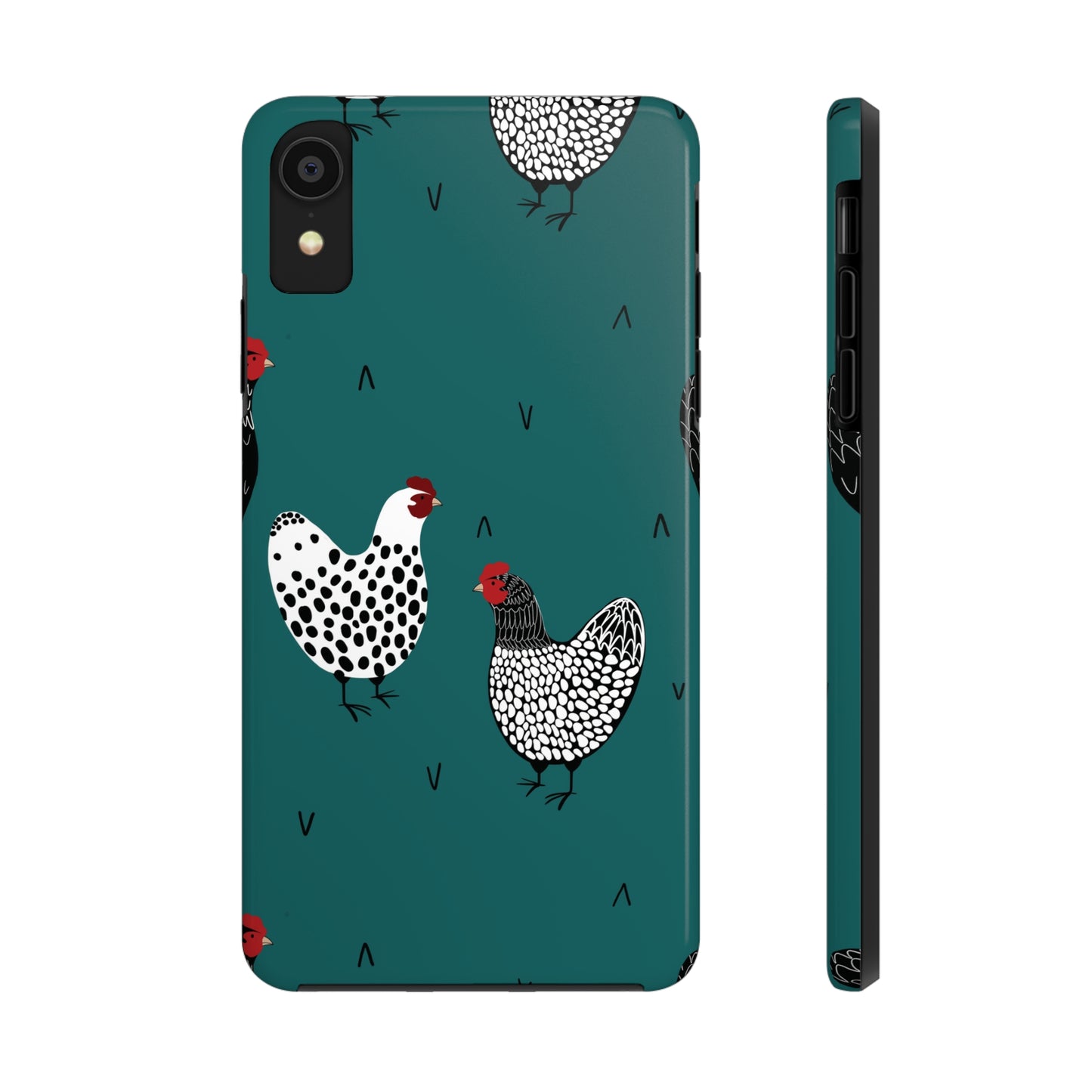 Green Chicken Iphone Tough Phone Cases