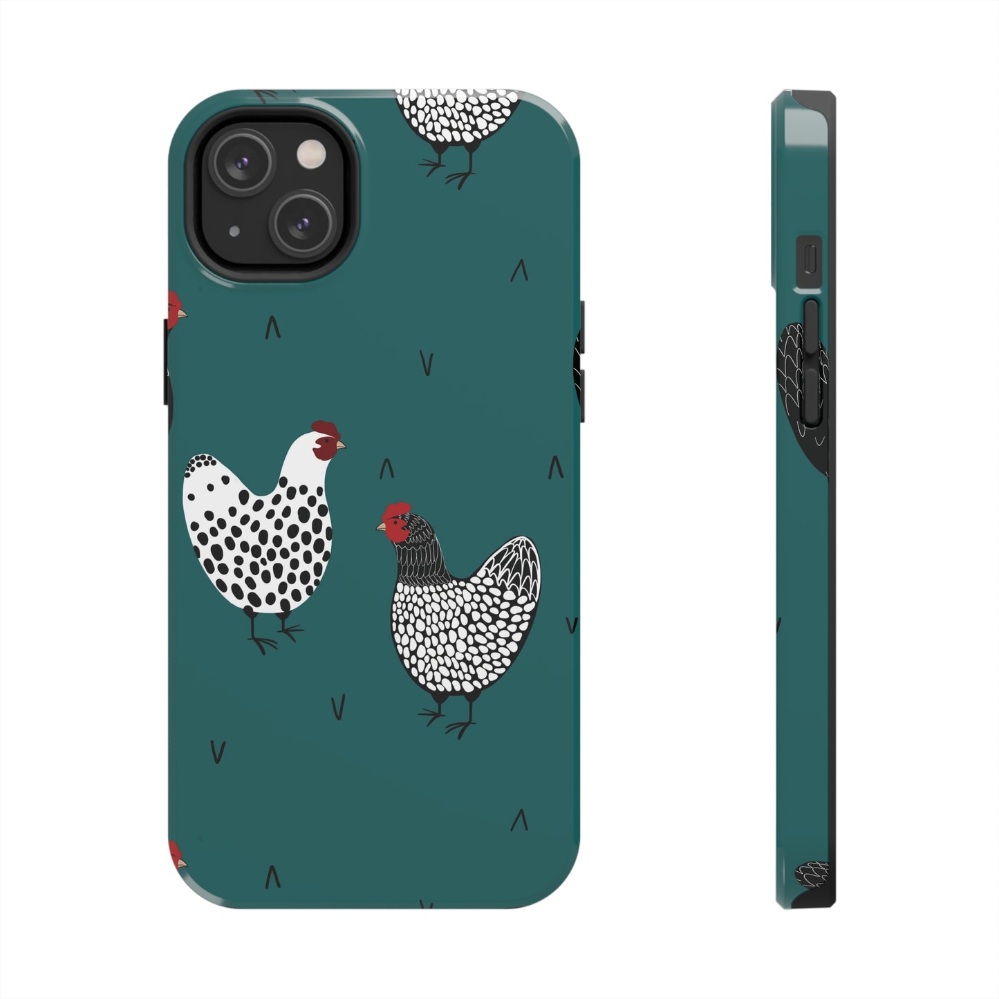 Green Chicken Iphone Tough Phone Cases
