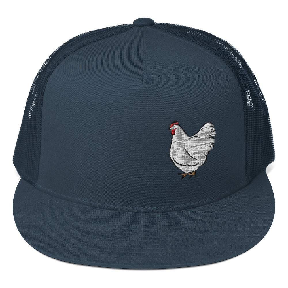 White chicken Trucker Cap| hat