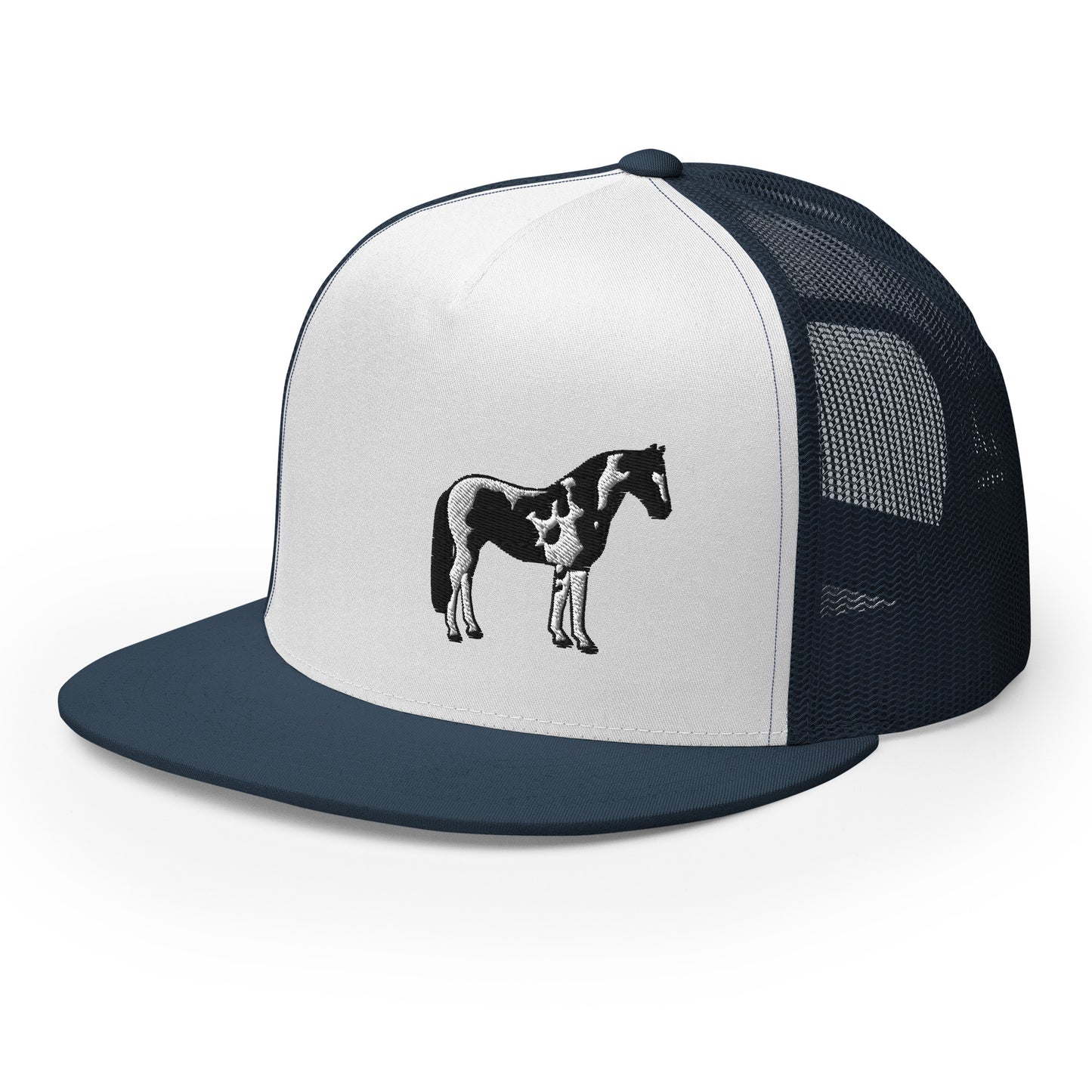 Black and White Horse Trucker Cap| horse hat