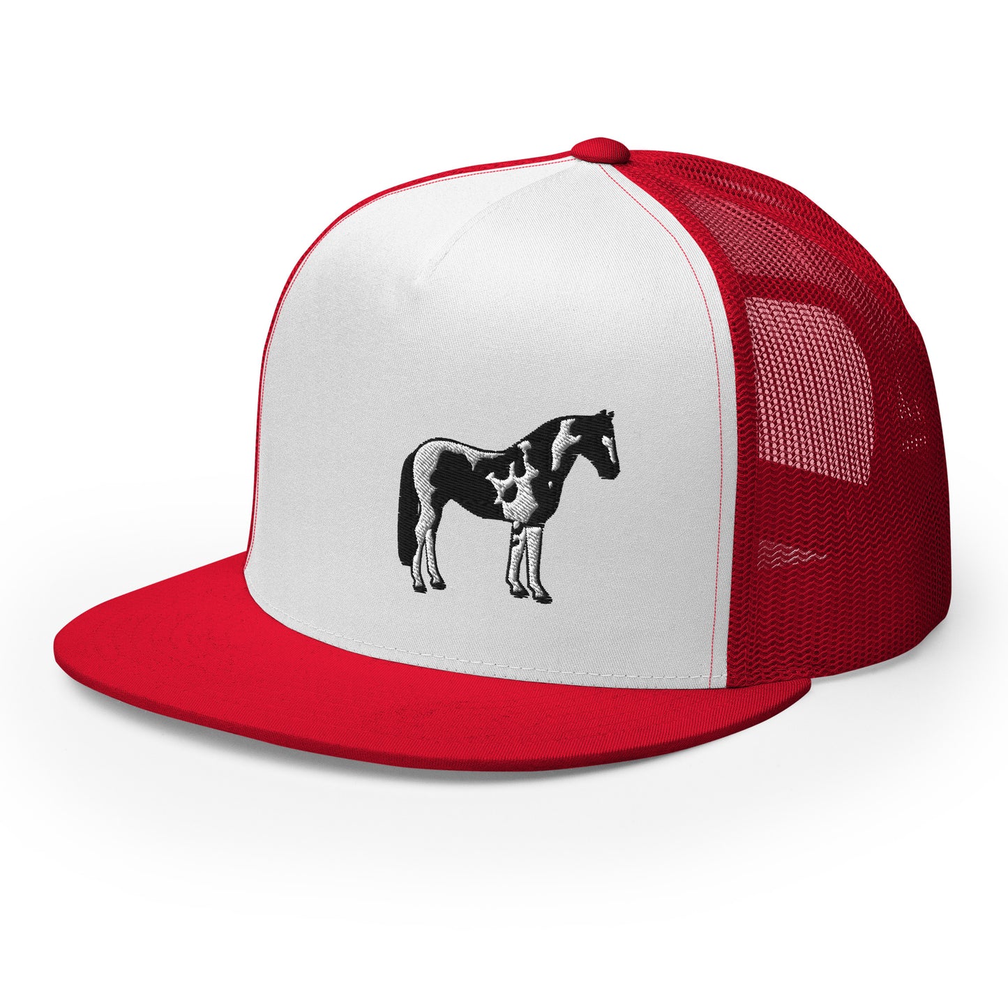 Black and White Horse Trucker Cap| horse hat