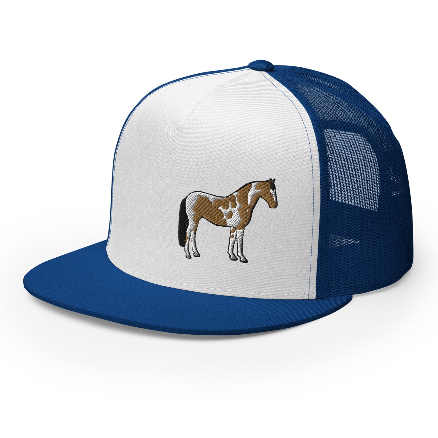 Brown and white Horse Trucker Cap| horse hat
