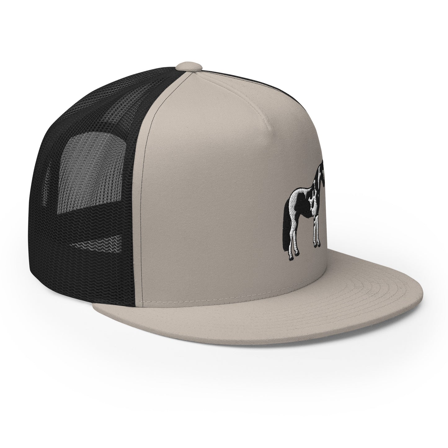 Black and White Horse Trucker Cap| horse hat