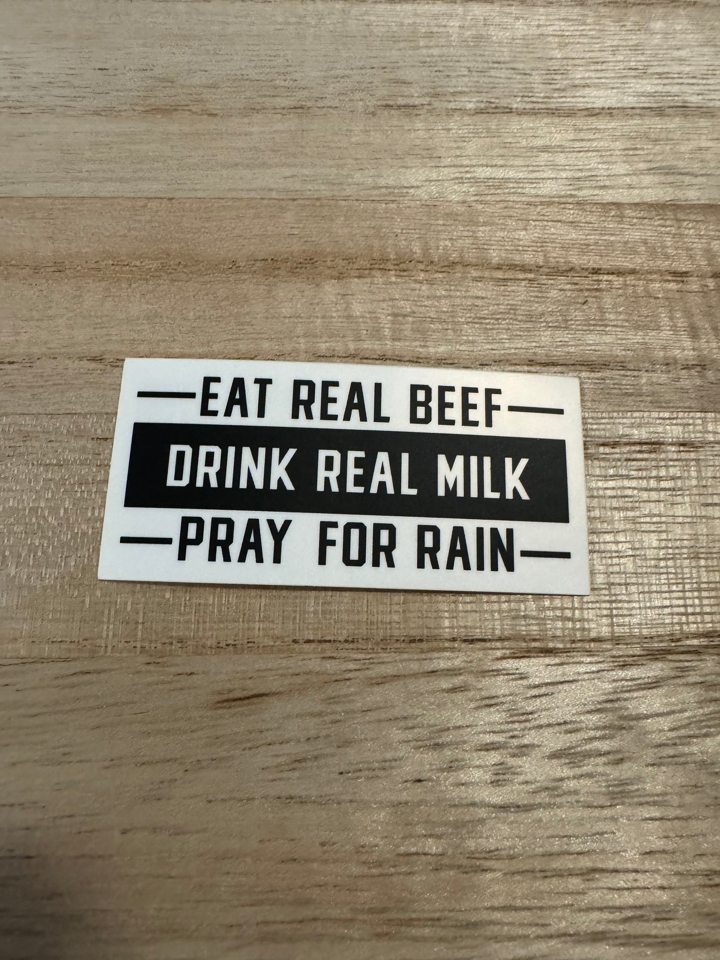 Eat Beef, Drink Milk Sticker