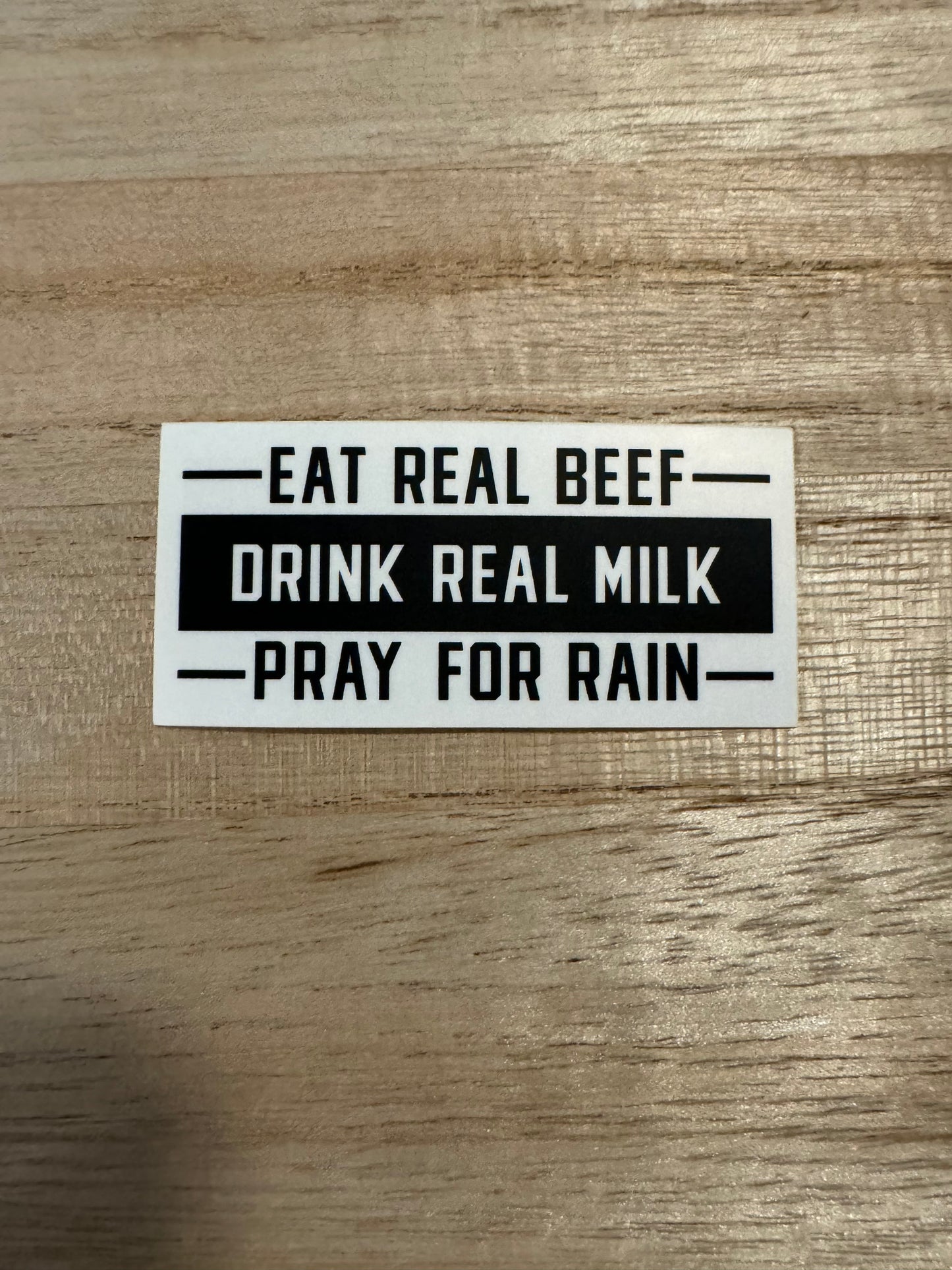 Eat Beef, Drink Milk Sticker