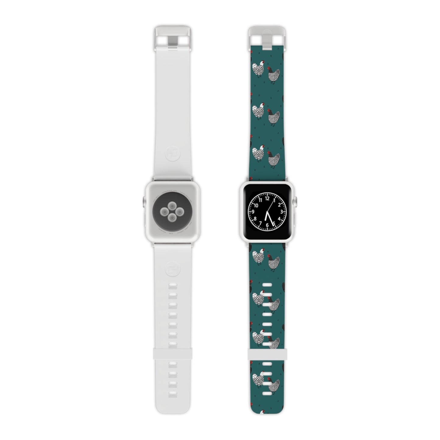 Teal Chicken Watch Band for Apple Watch