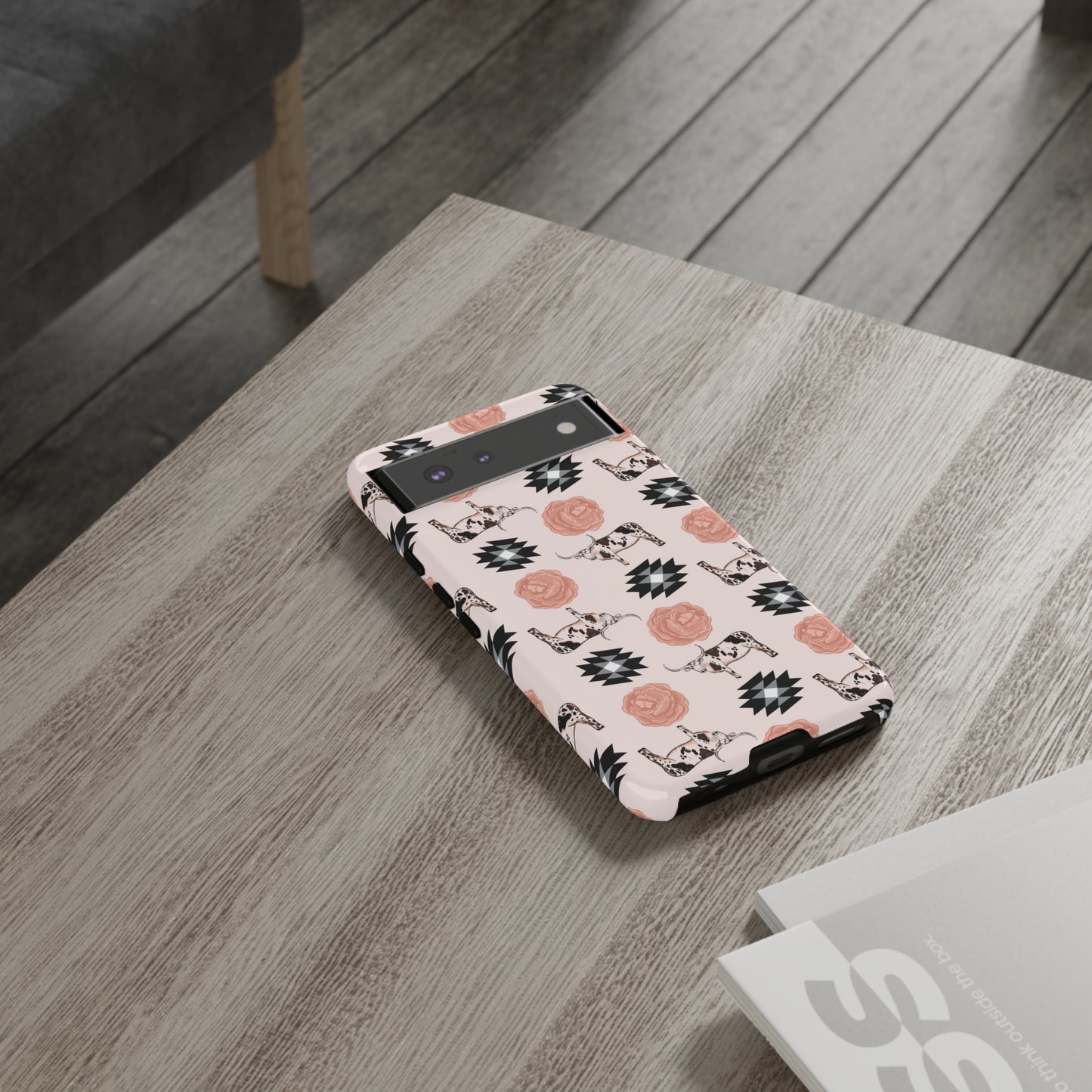 Pink Floral Tough Cases- Samsung and Google Pixel