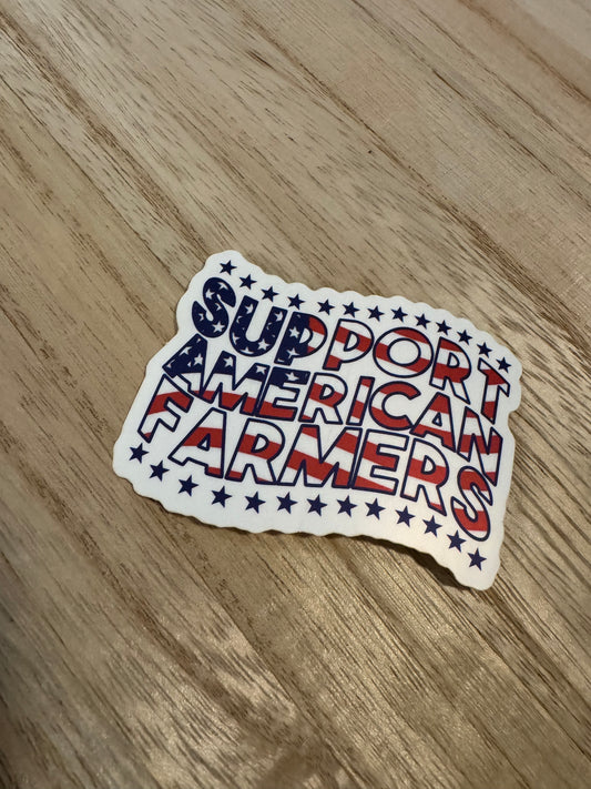 Support American Farmers Stickers