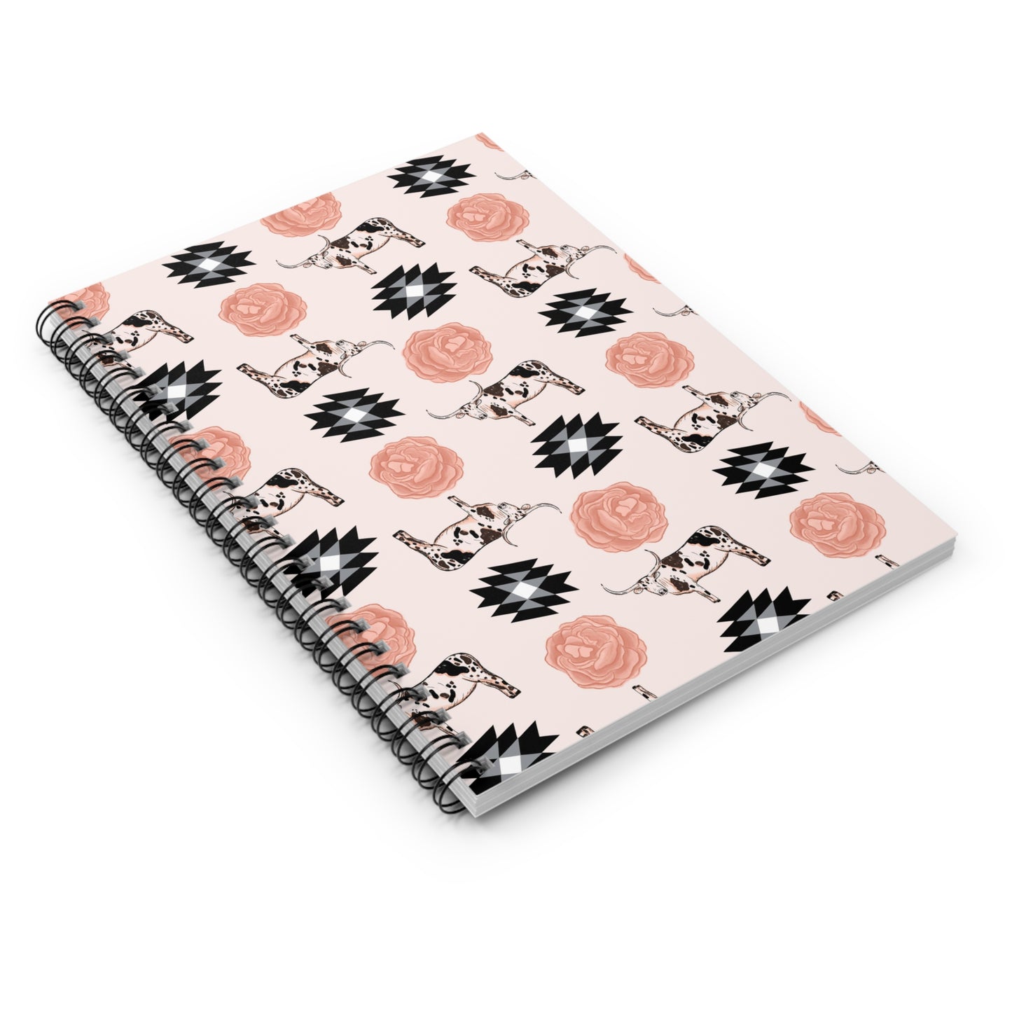 Floral longhorn Spiral Notebook - Ruled Line