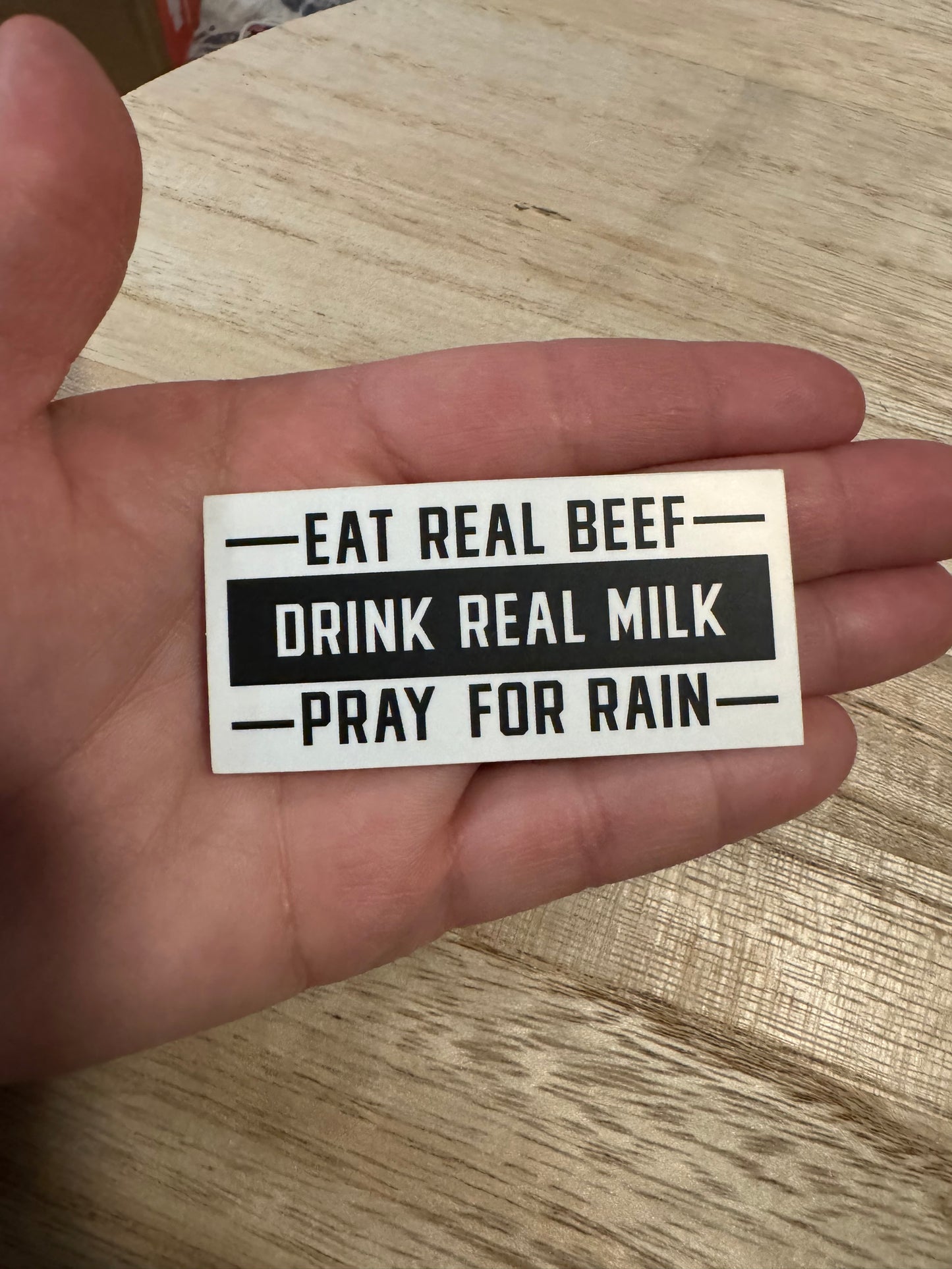 Eat Beef, Drink Milk Sticker