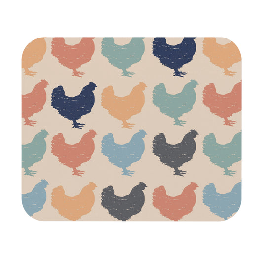 Colorful Chicken Mouse Pad (Rectangle)