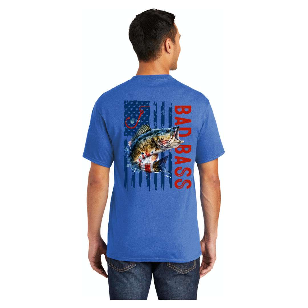 Bad Bass Flag Big n Tall Shirts