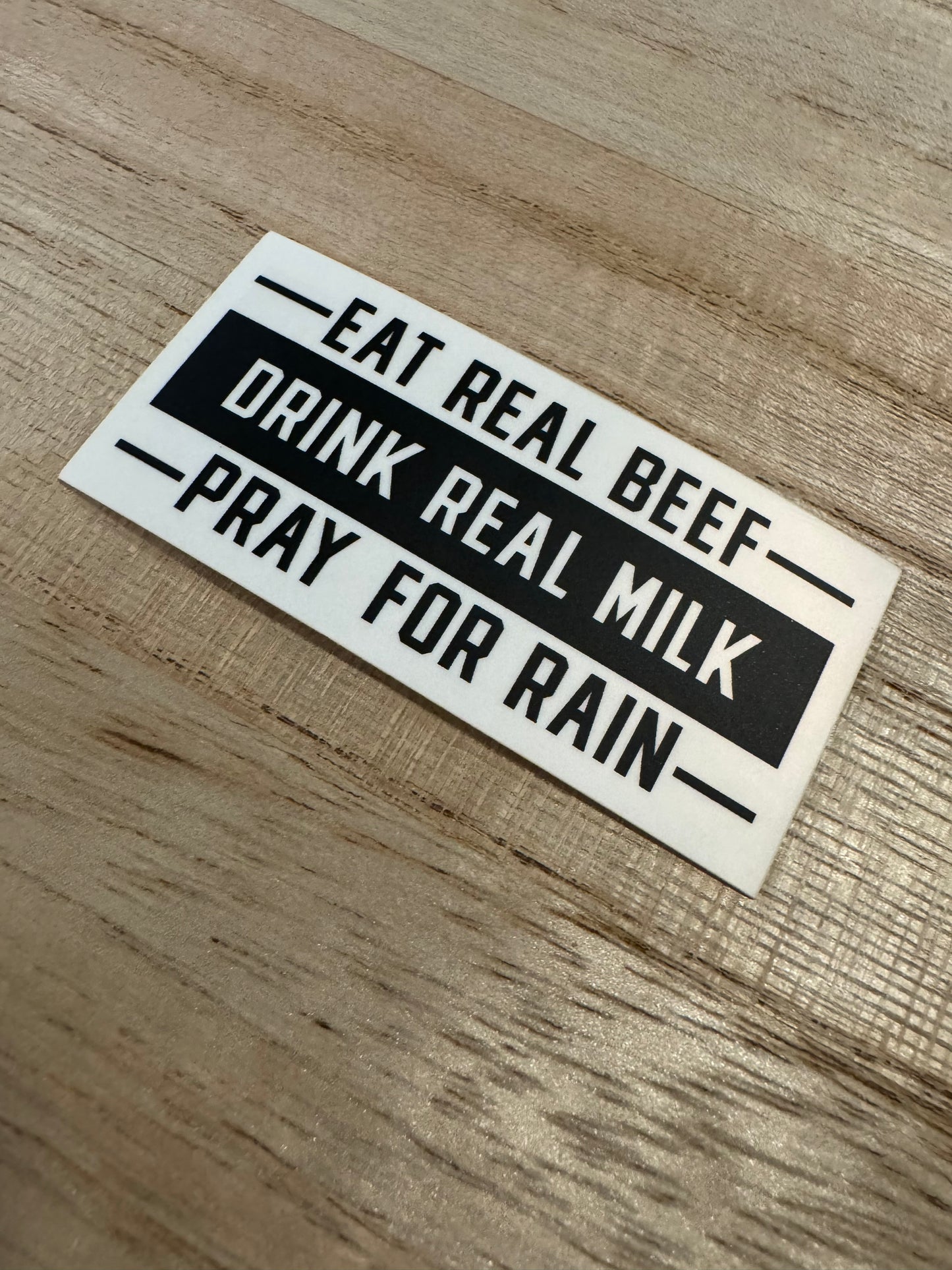 Eat Beef, Drink Milk Sticker