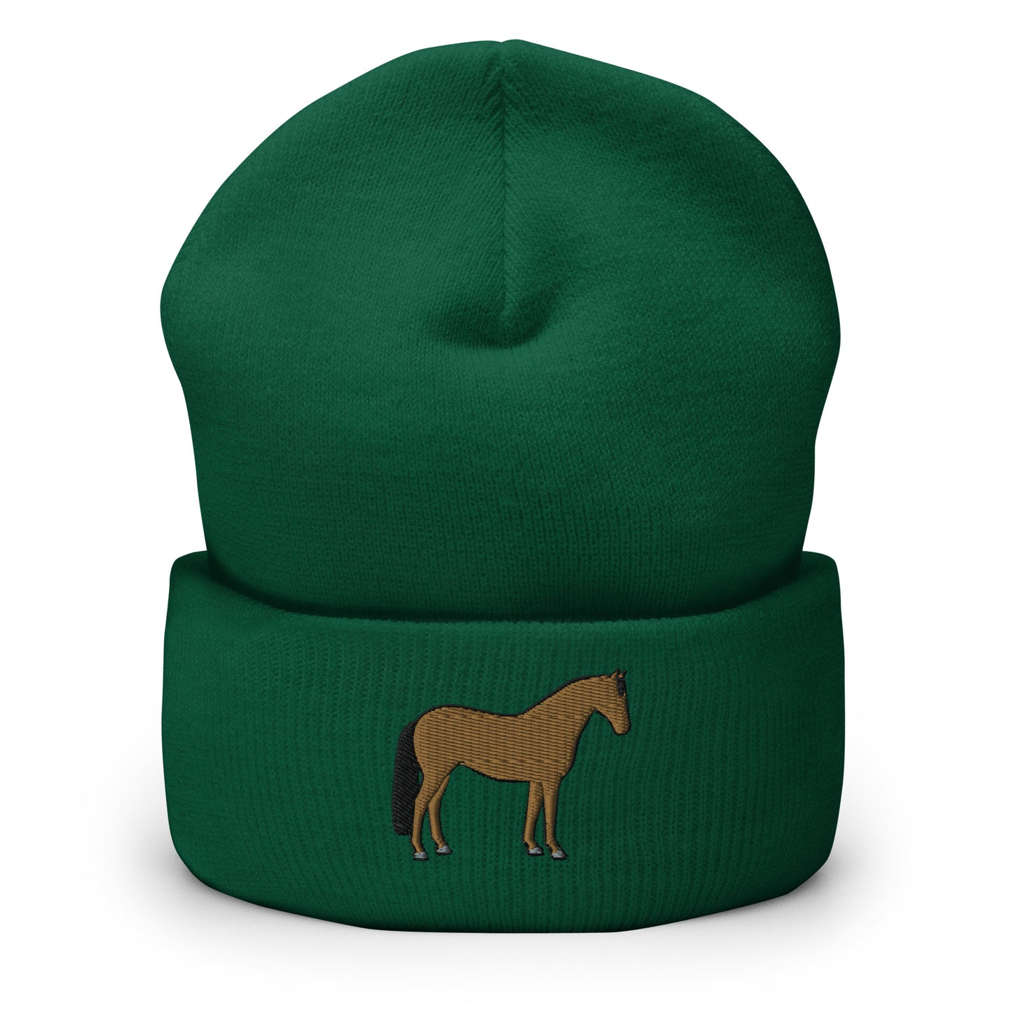 Brown Horse Cuffed Beanie| horse hat