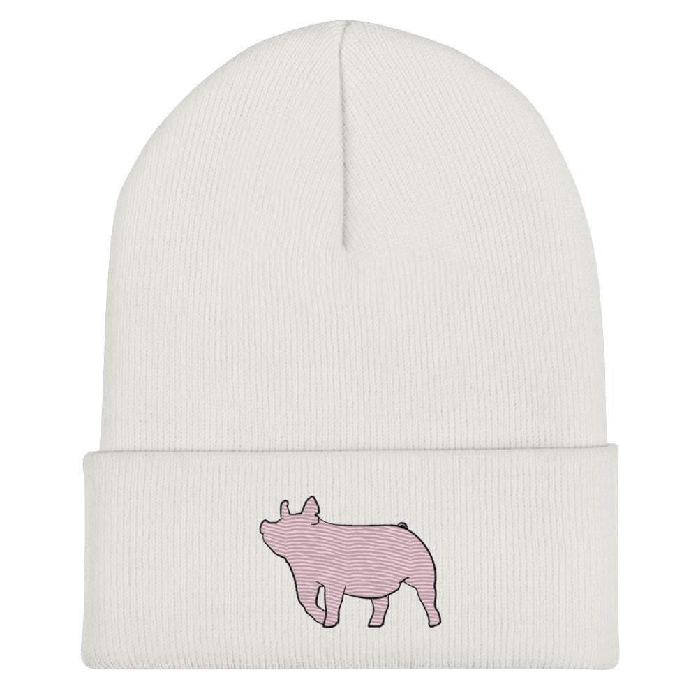 Pig Cuffed Beanie| winter hat