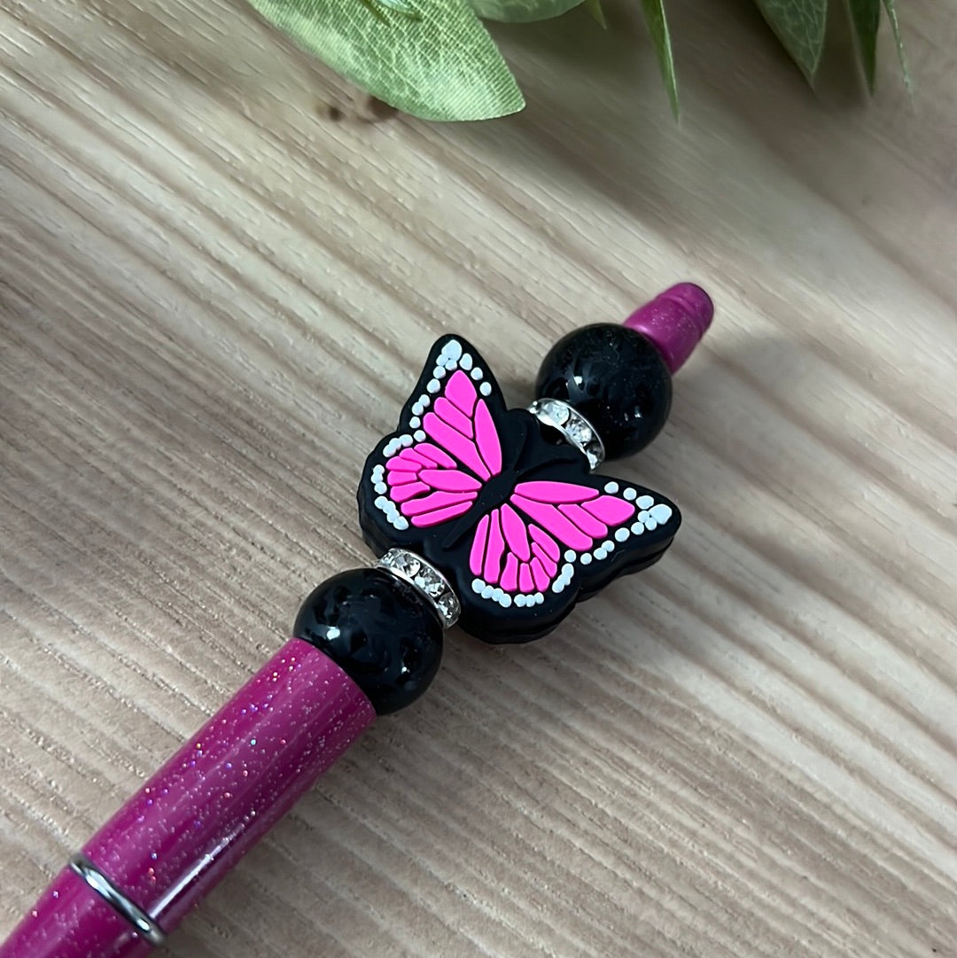 Pink Butterfly Pen