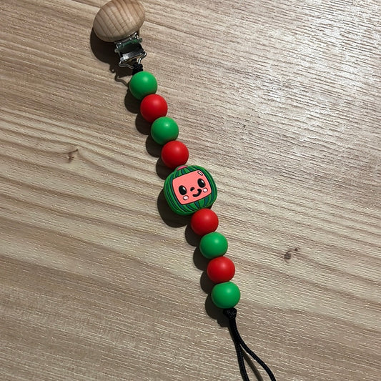 Watermelon Pacifier Clip