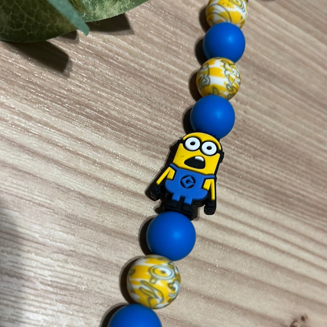 Yellow Worker Pacifier Clip