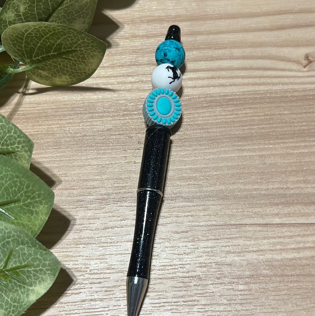 Horse and Turquoise Pen