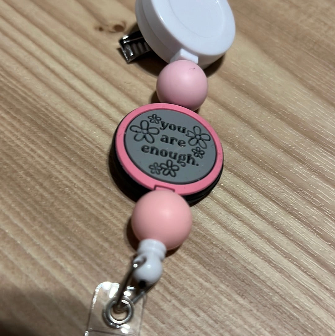 You are enough badge reel