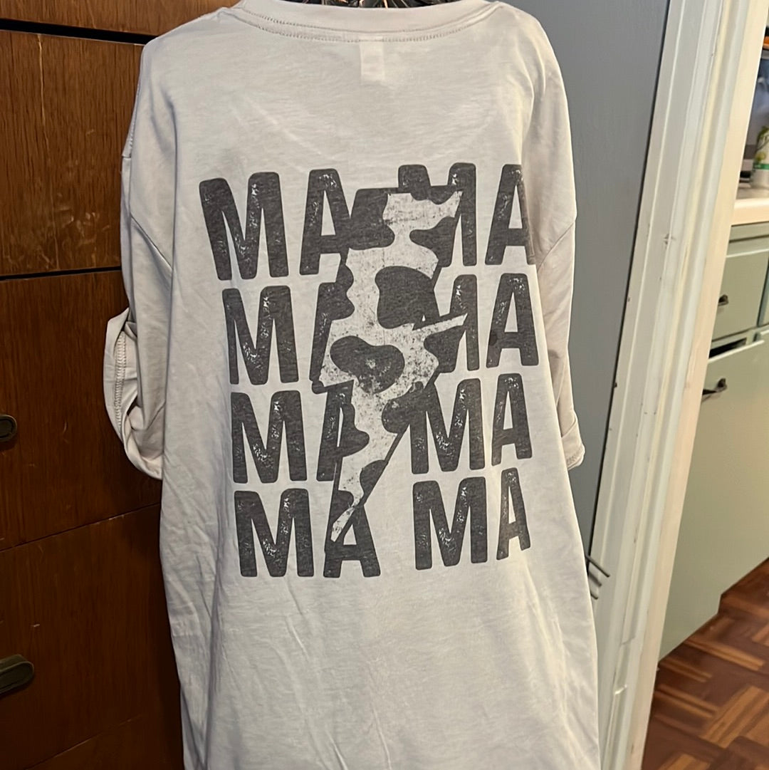 Cow Print Mama Shirt