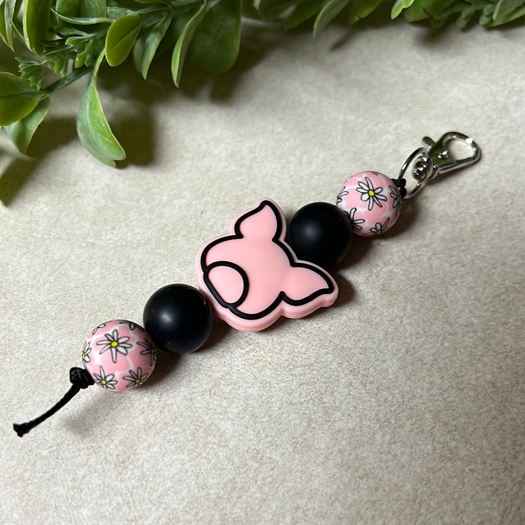 Daisy Pig Keychain