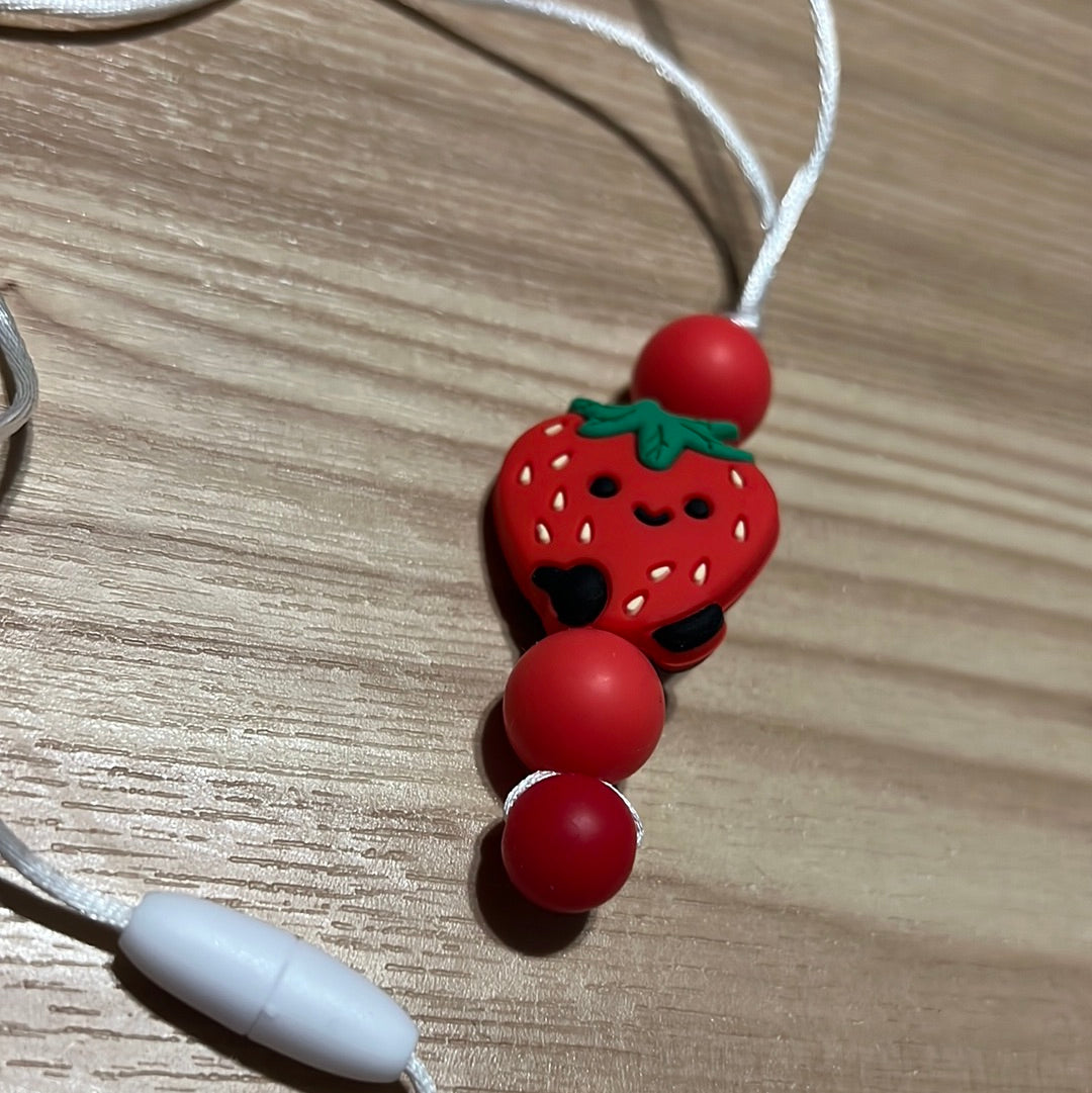 Red Strawberry Kids Necklace