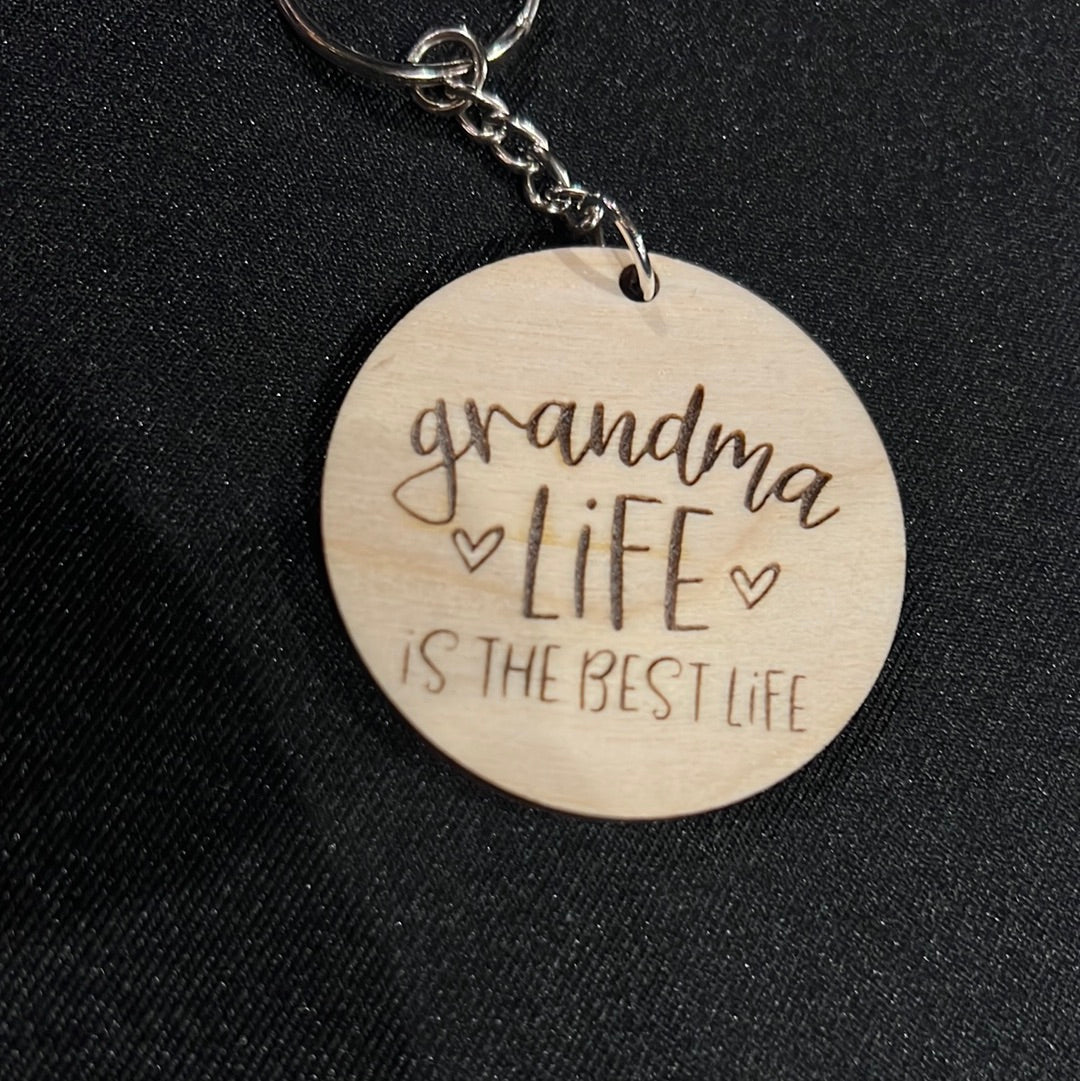 Grandma Wood Keychains