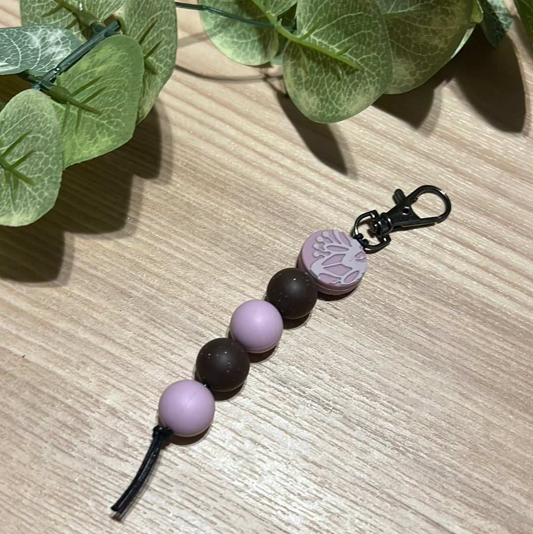 Purple Lace Keychain