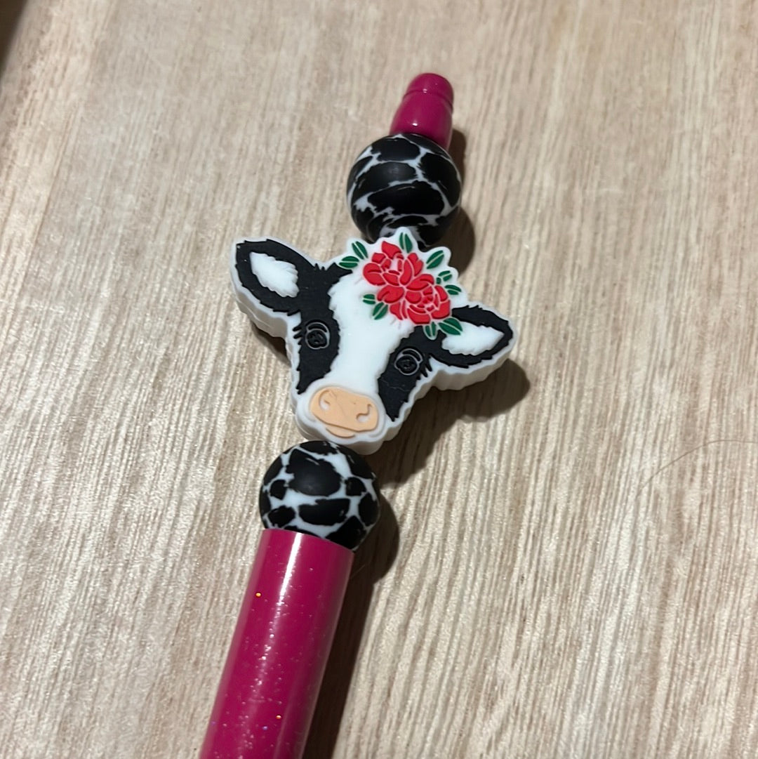 Pink Sparkles Calf Pen