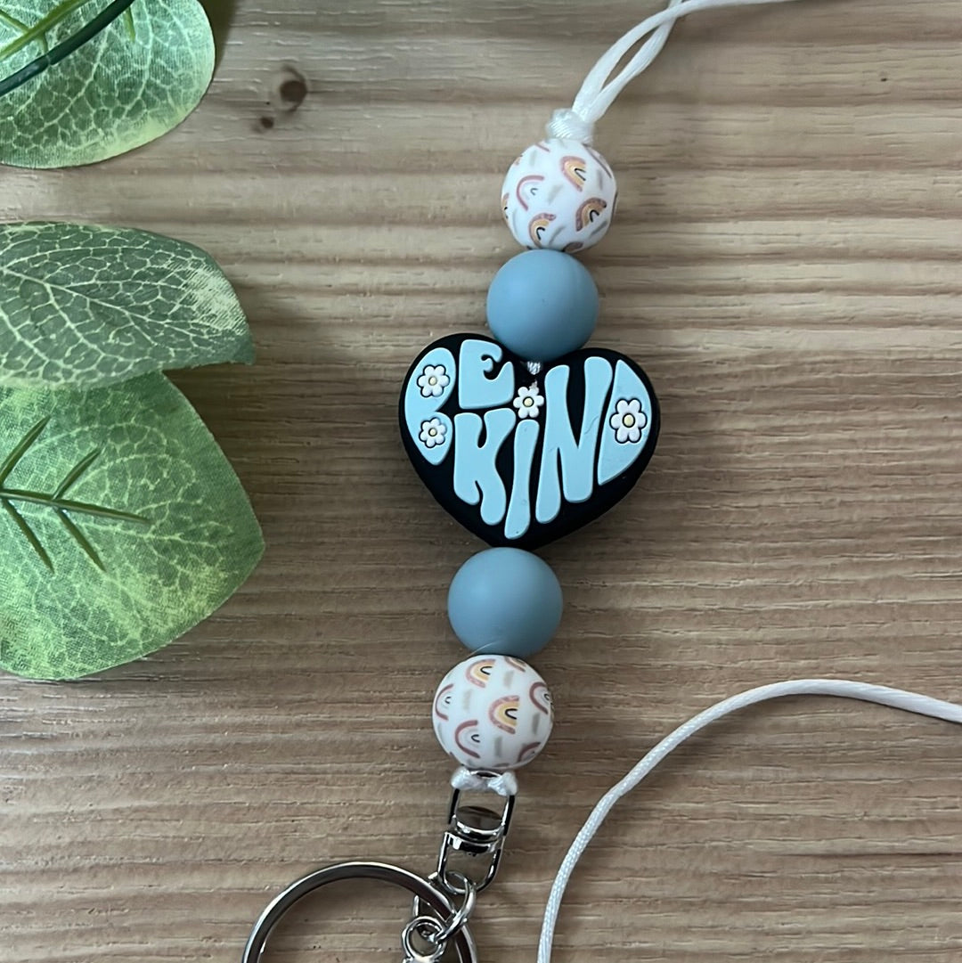 Blue Be Kind Lanyard