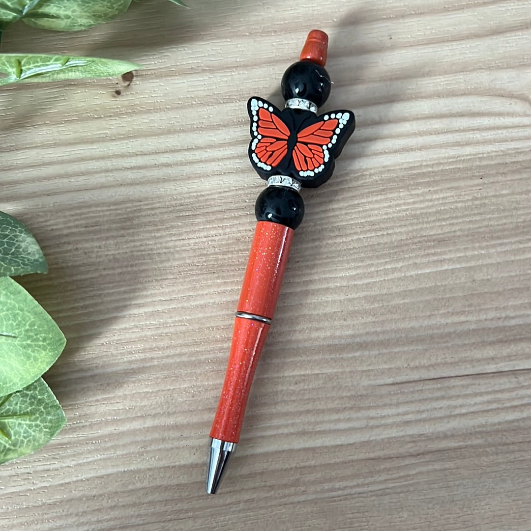 Orange Butterfly Pen