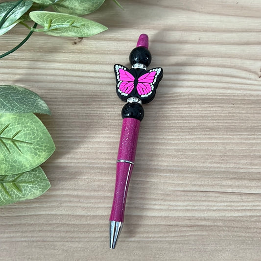 Pink Butterfly Pen