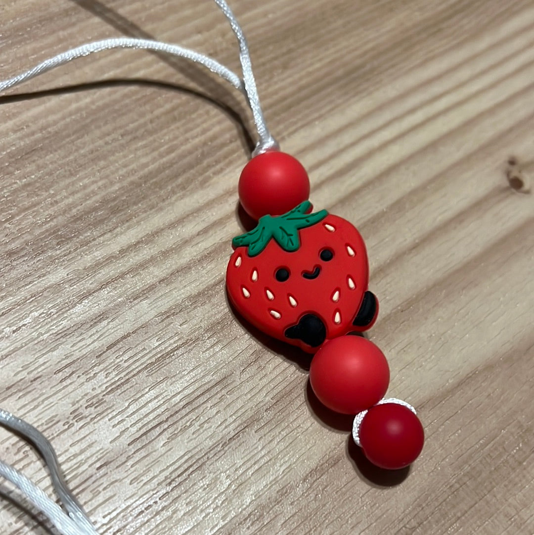 Red Strawberry Kids Necklace