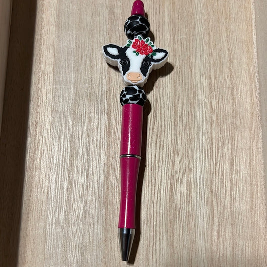 Pink Sparkles Calf Pen