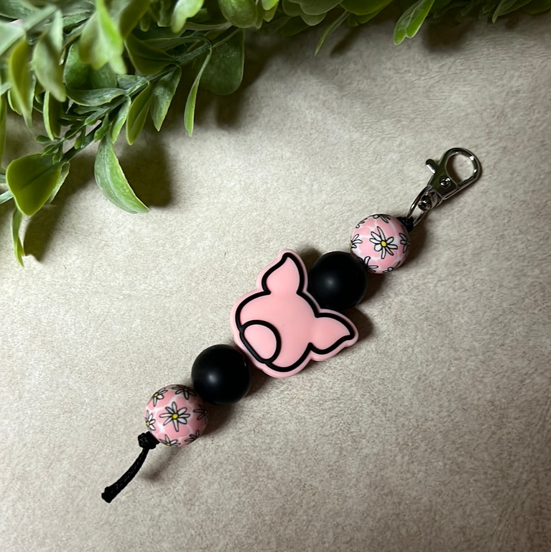 Daisy Pig Keychain