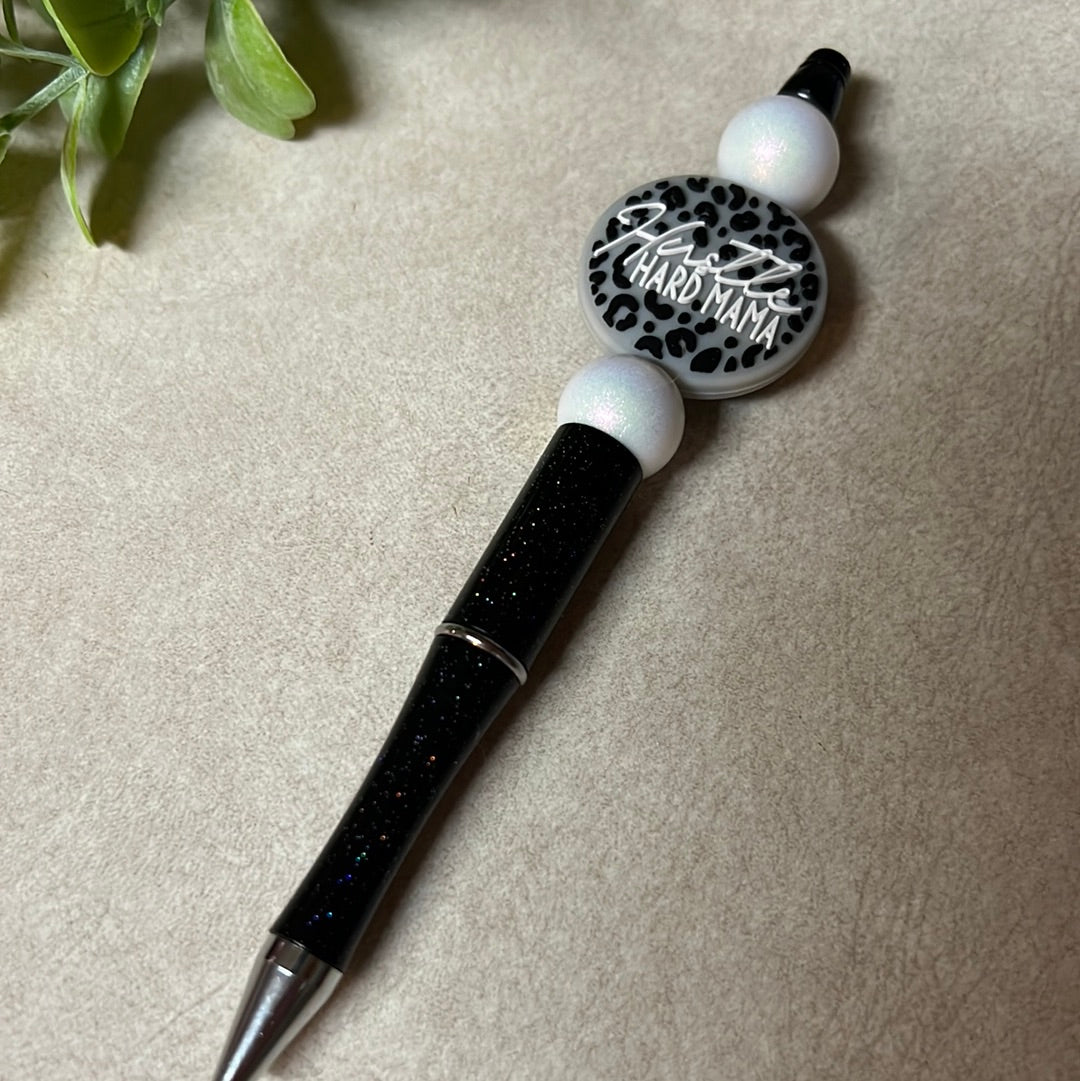 Black & White Hustle Hard Mama Pen