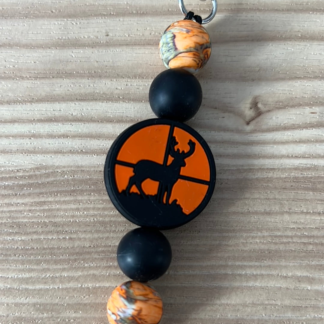 Orange Deer Keychain