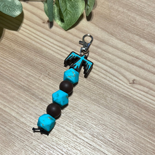 Turquoise Thunderbird Keychain