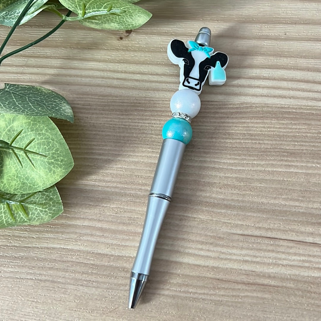 Black and Turquoise cow Pen