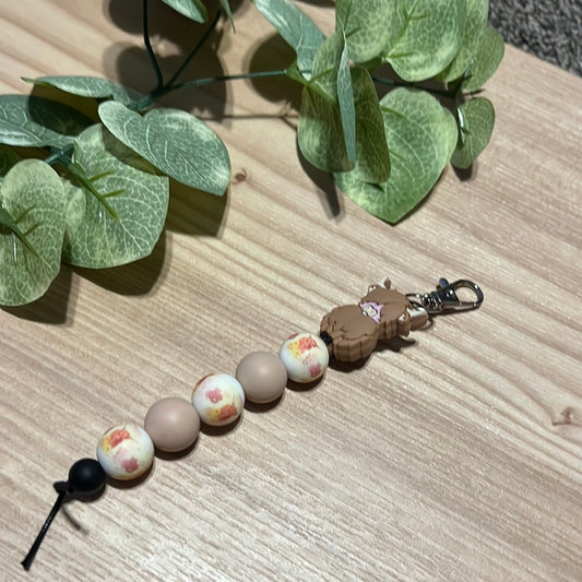 Light Brown Highland Keychain