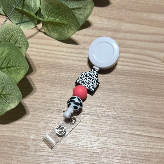 Cow Tag Badge Reel