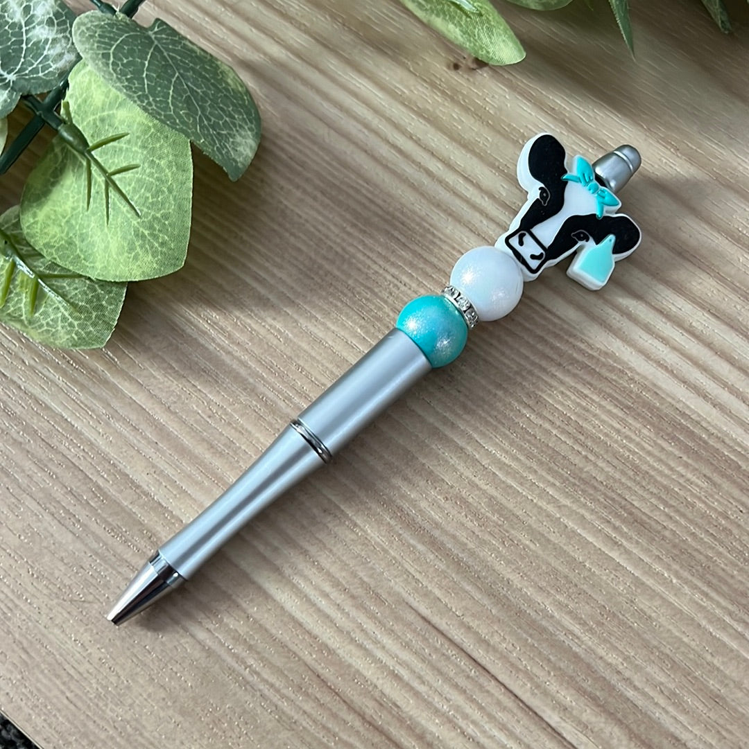 Black and Turquoise cow Pen